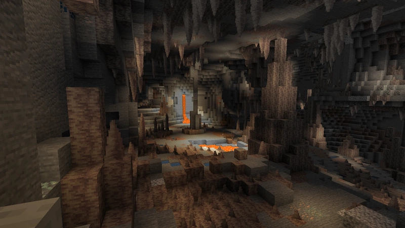 Minecraft dripstone cave